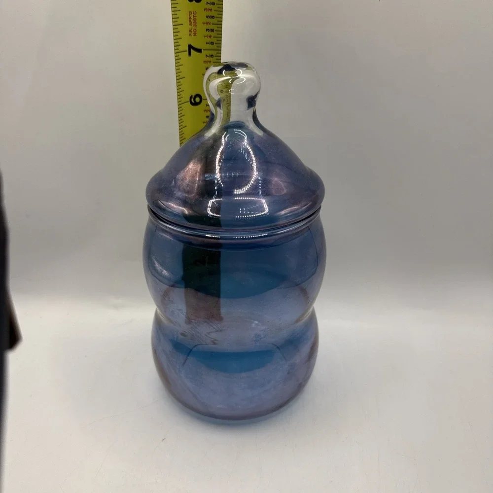 West Virginia Glass Co. blue luster